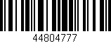 Código de barras (EAN, GTIN, SKU, ISBN): '44804777'