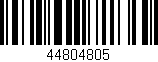 Código de barras (EAN, GTIN, SKU, ISBN): '44804805'
