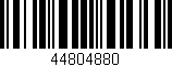 Código de barras (EAN, GTIN, SKU, ISBN): '44804880'