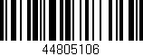 Código de barras (EAN, GTIN, SKU, ISBN): '44805106'