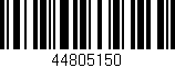Código de barras (EAN, GTIN, SKU, ISBN): '44805150'