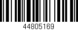 Código de barras (EAN, GTIN, SKU, ISBN): '44805169'