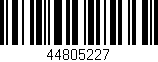 Código de barras (EAN, GTIN, SKU, ISBN): '44805227'