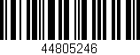 Código de barras (EAN, GTIN, SKU, ISBN): '44805246'