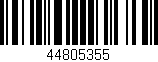 Código de barras (EAN, GTIN, SKU, ISBN): '44805355'