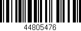 Código de barras (EAN, GTIN, SKU, ISBN): '44805476'