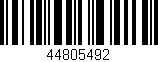 Código de barras (EAN, GTIN, SKU, ISBN): '44805492'