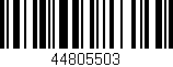 Código de barras (EAN, GTIN, SKU, ISBN): '44805503'