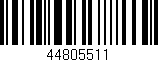 Código de barras (EAN, GTIN, SKU, ISBN): '44805511'