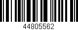 Código de barras (EAN, GTIN, SKU, ISBN): '44805562'