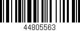 Código de barras (EAN, GTIN, SKU, ISBN): '44805563'