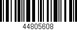 Código de barras (EAN, GTIN, SKU, ISBN): '44805608'