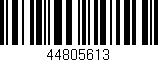 Código de barras (EAN, GTIN, SKU, ISBN): '44805613'