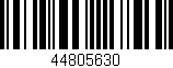 Código de barras (EAN, GTIN, SKU, ISBN): '44805630'