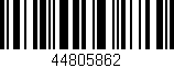 Código de barras (EAN, GTIN, SKU, ISBN): '44805862'