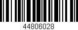 Código de barras (EAN, GTIN, SKU, ISBN): '44806028'