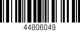 Código de barras (EAN, GTIN, SKU, ISBN): '44806049'
