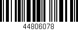 Código de barras (EAN, GTIN, SKU, ISBN): '44806078'