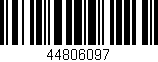 Código de barras (EAN, GTIN, SKU, ISBN): '44806097'