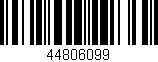 Código de barras (EAN, GTIN, SKU, ISBN): '44806099'