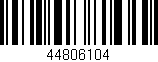 Código de barras (EAN, GTIN, SKU, ISBN): '44806104'