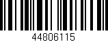Código de barras (EAN, GTIN, SKU, ISBN): '44806115'