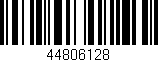 Código de barras (EAN, GTIN, SKU, ISBN): '44806128'