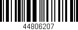 Código de barras (EAN, GTIN, SKU, ISBN): '44806207'