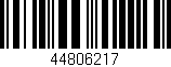 Código de barras (EAN, GTIN, SKU, ISBN): '44806217'