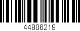 Código de barras (EAN, GTIN, SKU, ISBN): '44806219'