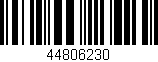 Código de barras (EAN, GTIN, SKU, ISBN): '44806230'