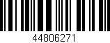 Código de barras (EAN, GTIN, SKU, ISBN): '44806271'