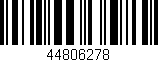 Código de barras (EAN, GTIN, SKU, ISBN): '44806278'