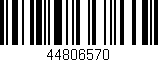 Código de barras (EAN, GTIN, SKU, ISBN): '44806570'