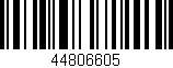 Código de barras (EAN, GTIN, SKU, ISBN): '44806605'