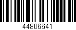 Código de barras (EAN, GTIN, SKU, ISBN): '44806641'