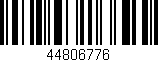 Código de barras (EAN, GTIN, SKU, ISBN): '44806776'