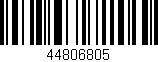 Código de barras (EAN, GTIN, SKU, ISBN): '44806805'