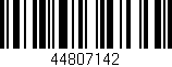 Código de barras (EAN, GTIN, SKU, ISBN): '44807142'