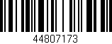 Código de barras (EAN, GTIN, SKU, ISBN): '44807173'
