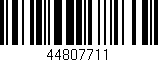 Código de barras (EAN, GTIN, SKU, ISBN): '44807711'
