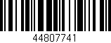 Código de barras (EAN, GTIN, SKU, ISBN): '44807741'