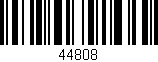 Código de barras (EAN, GTIN, SKU, ISBN): '44808'