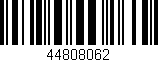 Código de barras (EAN, GTIN, SKU, ISBN): '44808062'