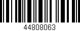 Código de barras (EAN, GTIN, SKU, ISBN): '44808063'