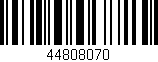 Código de barras (EAN, GTIN, SKU, ISBN): '44808070'