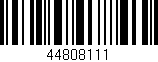 Código de barras (EAN, GTIN, SKU, ISBN): '44808111'