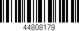 Código de barras (EAN, GTIN, SKU, ISBN): '44808179'