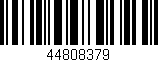 Código de barras (EAN, GTIN, SKU, ISBN): '44808379'