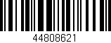 Código de barras (EAN, GTIN, SKU, ISBN): '44808621'